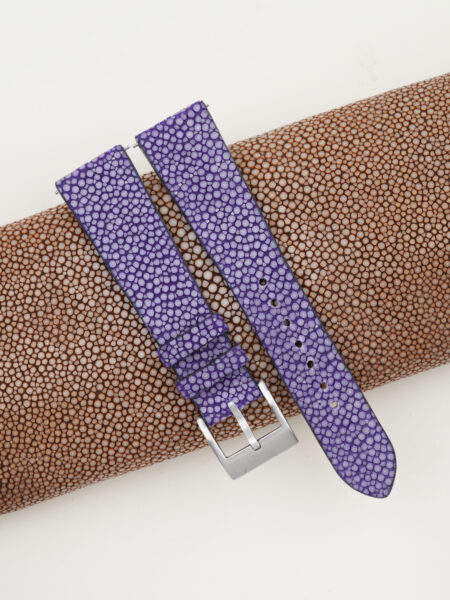 Vintage Light Violet Stingray Leather Watch Strap