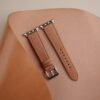 Natural Shell Cordovan Leather Apple Watch Band