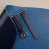 Dark Blue Shell Cordovan Leather Apple Watch Band
