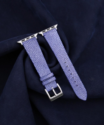 Blue Stingray Leather Apple Watch Band