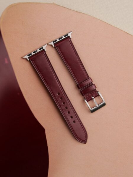 Brown Shell Cordovan Leather Apple Watch Band