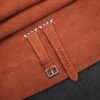 Burnt Orange Suede Leather Apple Watch Band