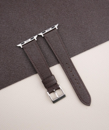 Dark Brown Epsom Calf Leather Apple Watch Band