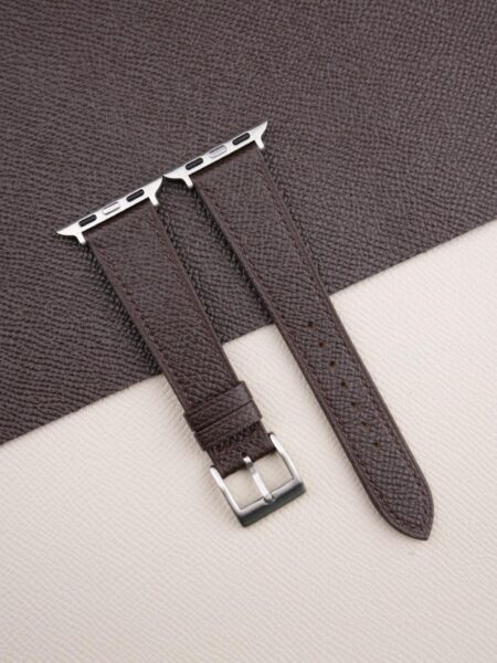 Dark Brown Epsom Calf Leather Apple Watch Band