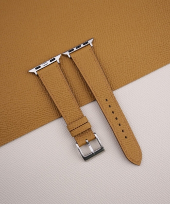 Golden Epsom Calf Leather Apple Watch Band