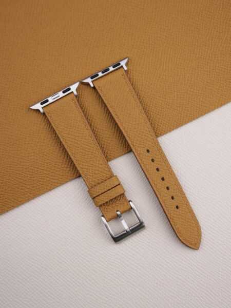 Golden Epsom Calf Leather Apple Watch Band