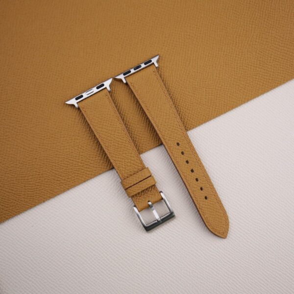 Golden Epsom Calf Leather Apple Watch Band