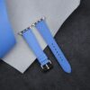 Baby Blue Saffiano Leather Apple Watch Band