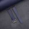 Navy Saffiano Leather Apple Watch Band