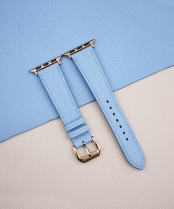 Miami Blue Epsom Calf Leather Apple Watch Band