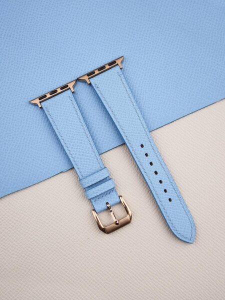 Miami Blue Epsom Calf Leather Apple Watch Band