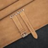 Light Brown Suede Leather Apple Watch Band
