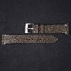 Vintage Brown Alran Fat Nat Chevre Goat Leather Side-Stitch Watch Strap