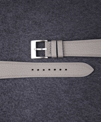 Grey Togo Leather Watch Strap