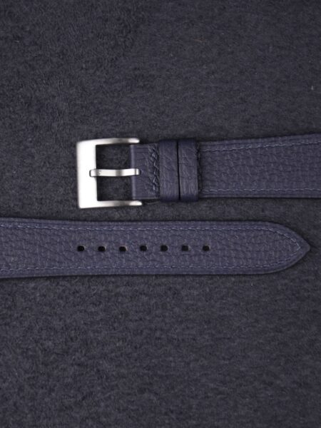 Navy Togo Leather Watch Strap