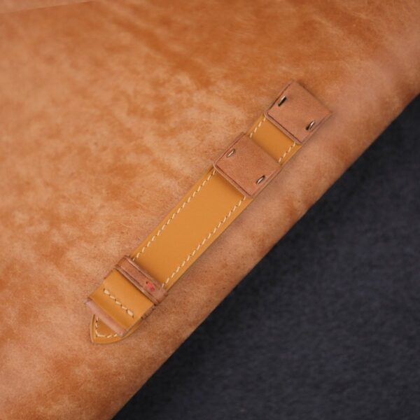 fixed bar maya leather light brown 3 | Handdn - Bespoke Watchstraps
