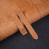 Golden Maya Vegetable Tanned Calfskin Leather Fixed Bars Watch Strap
