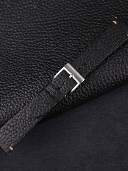 Handdn Vintage Side-stitch Togo Leather Watch Strap