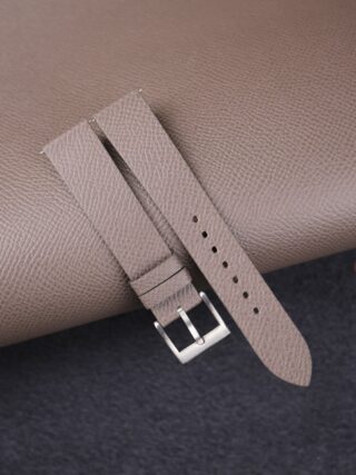 Bespoke Black Epsom Leather Watch Strap Handmade E05 - Hephakee