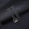 Vintage Black Saffiano Leather Watch Strap