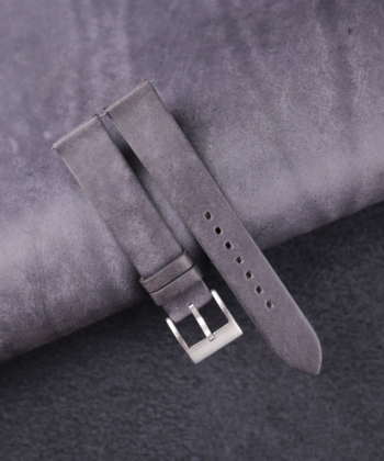 Vintage Purple Maya Vegetable Tanned Calfskin Leather Slim Watch Strap