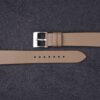 vintage taupe epsom leather slim watch strap