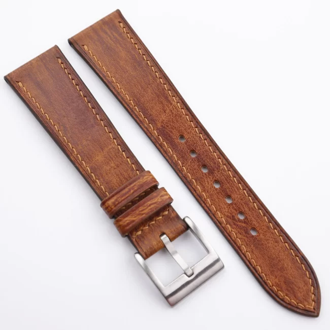 Patina Golden Vachetta Leather Watch Strap