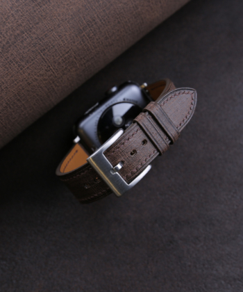 Dark Brown Babele Leather Apple Watch Band