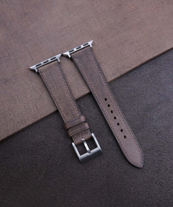 Dark Brown Babele Leather Apple Watch Band