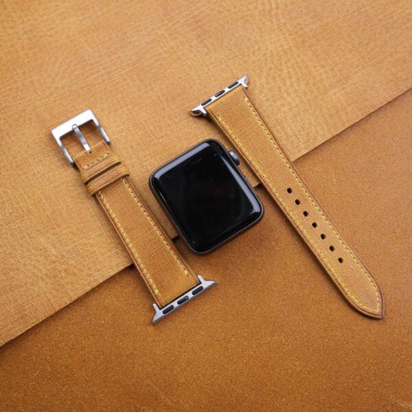 Whiskey Babele Leather Apple Watch Band