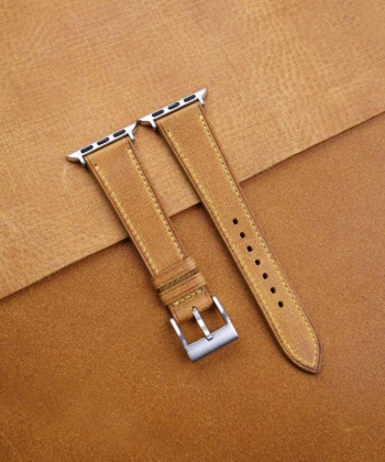 Whiskey Babele Leather Apple Watch Band