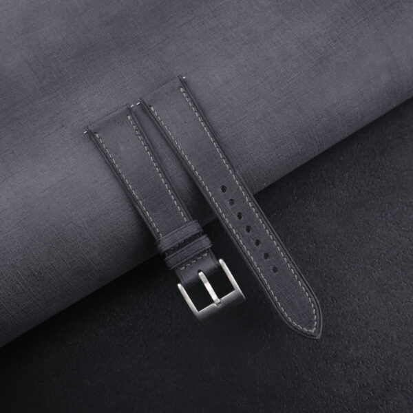 black babele leather watch strap