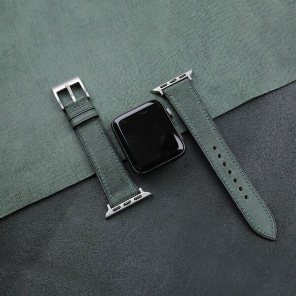Green Babele Leather Apple Watch Band