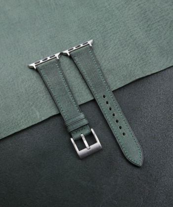 Dark Green Babele Leather Apple Watch Band