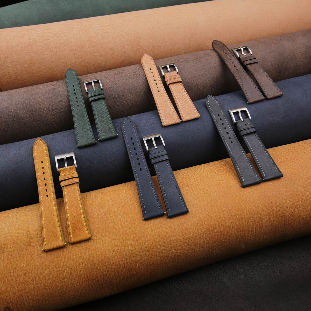 babele leather watch strap