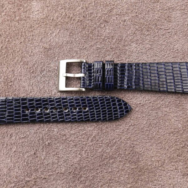 Vintage Navy Lizard Leather Watch Strap