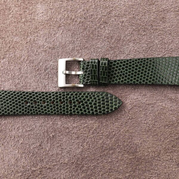 Vintage Green Lizard Leather Watch Strap