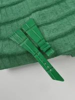 Asymmetric Light Green Alligator Leather Watch Strap - King Midas