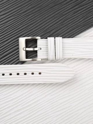 White Himalayan Crocodile Leather Strap - Broad Street Bespoke