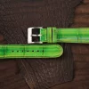 patina bamboo alligator leather watch strap 4