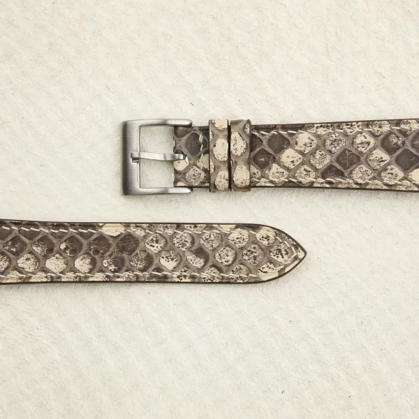 white python leather watch strap 1 | Handdn - Bespoke Watchstraps