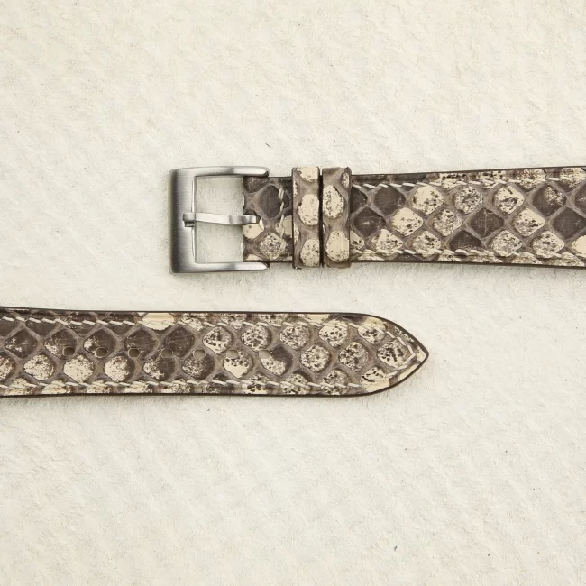 white python leather watch strap 1