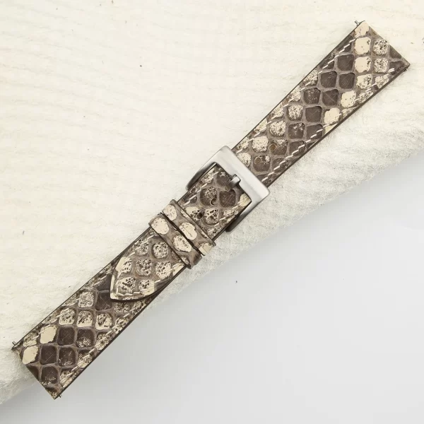 white python leather watch strap | Handdn - Bespoke Watchstraps