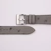 Grey Ostrich leather Watch Strap