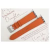 Orange Epsom Leather Apple Watch Band Gift for Daughter