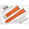 To My Son – Orange Epsom Leather Apple Watch Band Gift for Son