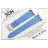 Light Blue Epi Leather Apple Watch Band Gift for Son