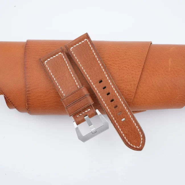 Golden Vachetta Veg Leather Strap for Pam Watch