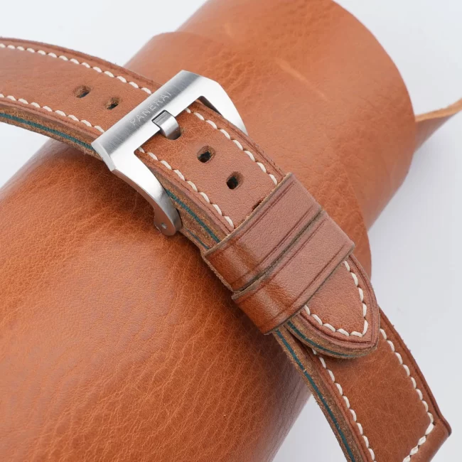 Golden Vachetta Veg Leather Strap for PAM Watch