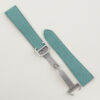 Turquoise Alran Chevre Leather Single Folding Watch Strap